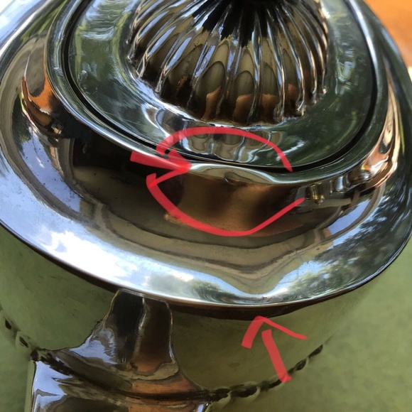 Antique Isidore Leapman Sterling Silver Bachelor Tea Set Teapot Sugar Creamer - Picture 6 of 9